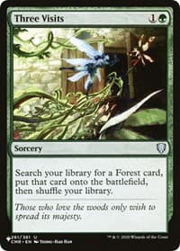 Three Visits - The List Reprints - Magic: The Gathering card
