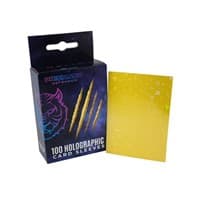 Holographic Sleeves - Yellow / Starfield (100-Pack) - Prismatic Defender Card Sleeves - Card Sleeves card