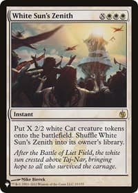 White Sun's Zenith - The List Reprints - Magic: The Gathering card