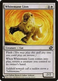 Whitemane Lion (PLC) - The List Reprints - Magic: The Gathering card