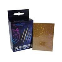 Holographic Sleeves - Gold / Starfield (100-Pack) - Prismatic Defender Card Sleeves - Card Sleeves card