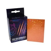 Holographic Sleeves - Orange / Starfield (100-Pack) - Prismatic Defender Card Sleeves - Card Sleeves card