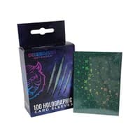 Holographic Sleeves - Dark Green / Starfield (100-Pack) - Prismatic Defender Card Sleeves - Card Sleeves card