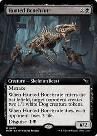 Hunted Bonebrute (Extended Art) - Murders at Karlov Manor - Magic: The Gathering card
