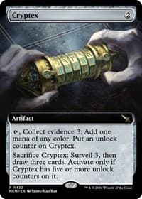 Cryptex (Extended Art) - Murders at Karlov Manor - Magic: The Gathering card