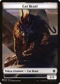 Cat Beast // Rat Double-Sided Token - The List Reprints - Magic: The Gathering card