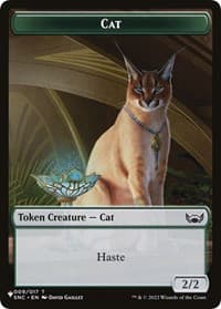 Cat (009) // Dog Double-Sided Token - The List Reprints - Magic: The Gathering card