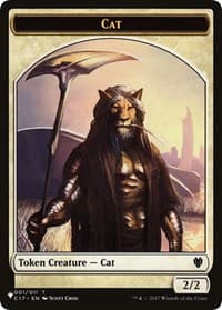 Cat (001) // Dog Double-Sided Token - The List Reprints - Magic: The Gathering card