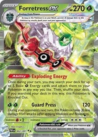 Forretress ex - SV: Paldean Fates - Pokemon card