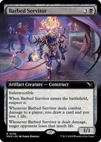 Barbed Servitor (Extended Art) - Murders at Karlov Manor - Magic: The Gathering card