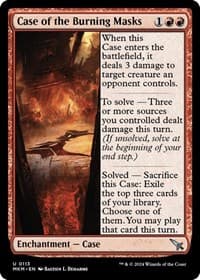 Case of the Burning Masks - Murders at Karlov Manor - Magic: The Gathering card