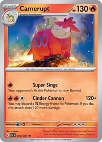 Camerupt - SV: Paldean Fates - Pokemon card