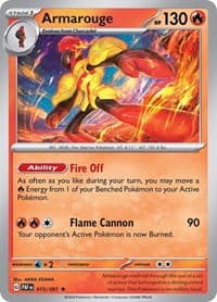 Armarouge - SV: Paldean Fates - Pokemon card