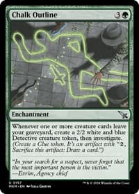 Chalk Outline - Murders at Karlov Manor - Magic: The Gathering card