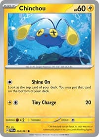 Chinchou - SV: Paldean Fates - Pokemon card