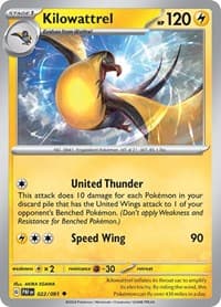 Kilowattrel - SV: Paldean Fates - Pokemon card