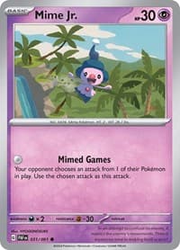 Mime Jr. - SV: Paldean Fates - Pokemon card