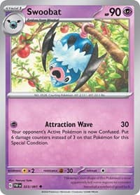 Swoobat - SV: Paldean Fates - Pokemon card