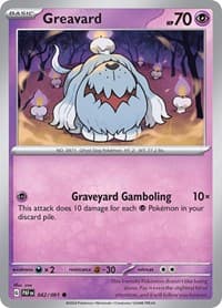 Greavard - SV: Paldean Fates - Pokemon card