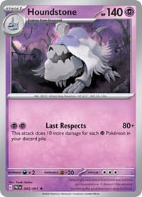 Houndstone - SV: Paldean Fates - Pokemon card