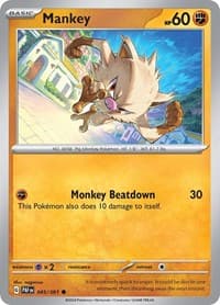 Mankey - SV: Paldean Fates - Pokemon card