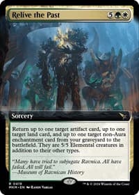 Relive the Past (Extended Art) - Murders at Karlov Manor - Magic: The Gathering card
