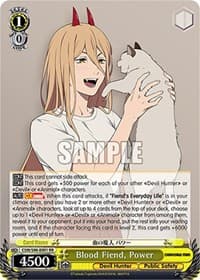 Blood Fiend, Power - Chainsaw Man - Weiss Schwarz card