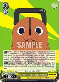 Always Together, Pochita - Chainsaw Man - Weiss Schwarz card