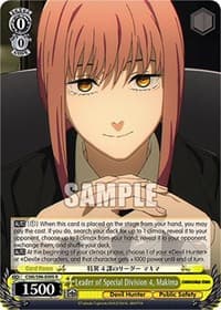 Leader of Special Division 4, Makima - Chainsaw Man - Weiss Schwarz card