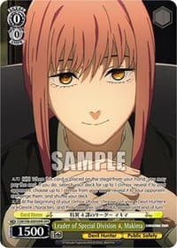 Leader of Special Division 4, Makima (OFR) - Chainsaw Man - Weiss Schwarz card