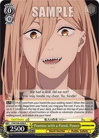 Promise with a Fiend, Power - Chainsaw Man - Weiss Schwarz card