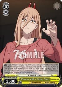 Promise with a Fiend, Power (SR) - Chainsaw Man - Weiss Schwarz card