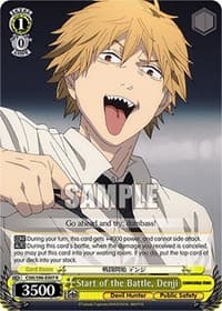 Start of the Battle, Denji - Chainsaw Man - Weiss Schwarz card