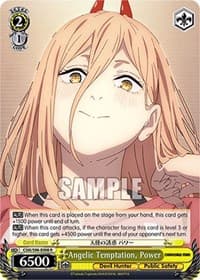 Angelic Temptation, Power - Chainsaw Man - Weiss Schwarz card