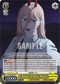Battle of Wits, Power - Chainsaw Man - Weiss Schwarz card
