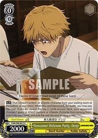 Newcomer Welcome Party, Denji - Chainsaw Man - Weiss Schwarz card