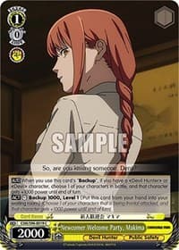 Newcomer Welcome Party, Makima - Chainsaw Man - Weiss Schwarz card