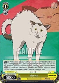 Meowy - Chainsaw Man - Weiss Schwarz card