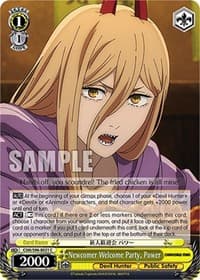 Newcomer Welcome Party, Power - Chainsaw Man - Weiss Schwarz card
