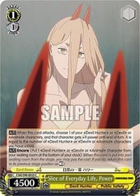 Slice of Everyday Life, Power - Chainsaw Man - Weiss Schwarz card
