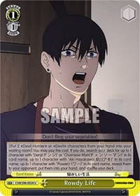 Rowdy Life - Chainsaw Man - Weiss Schwarz card