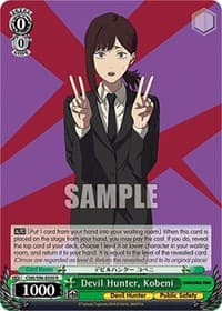 Devil Hunter, Kobeni - Chainsaw Man - Weiss Schwarz card