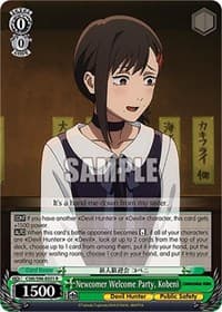 Newcomer Welcome Party, Kobeni - Chainsaw Man - Weiss Schwarz card