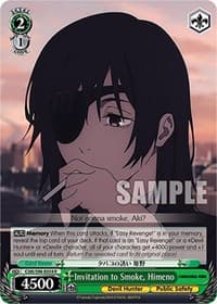 Invitation to Smoke, Himeno - Chainsaw Man - Weiss Schwarz card