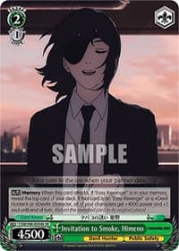 Invitation to Smoke, Himeno (SR) - Chainsaw Man - Weiss Schwarz card