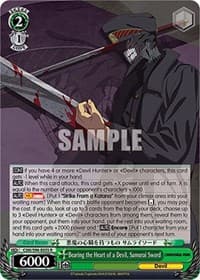 Bearing the Heart of a Devil, Samurai Sword - Chainsaw Man - Weiss Schwarz card