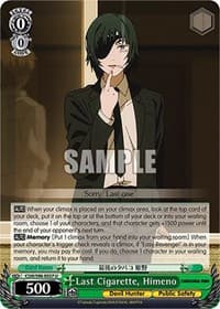 Last Cigarette, Himeno - Chainsaw Man - Weiss Schwarz card