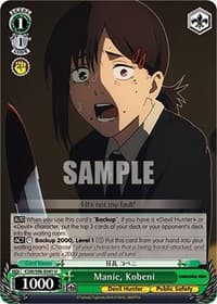 Manic, Kobeni - Chainsaw Man - Weiss Schwarz card