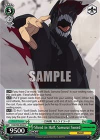Sliced in Half, Samurai Sword - Chainsaw Man - Weiss Schwarz card