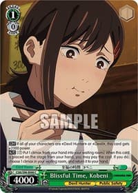Blissful Time, Kobeni - Chainsaw Man - Weiss Schwarz card